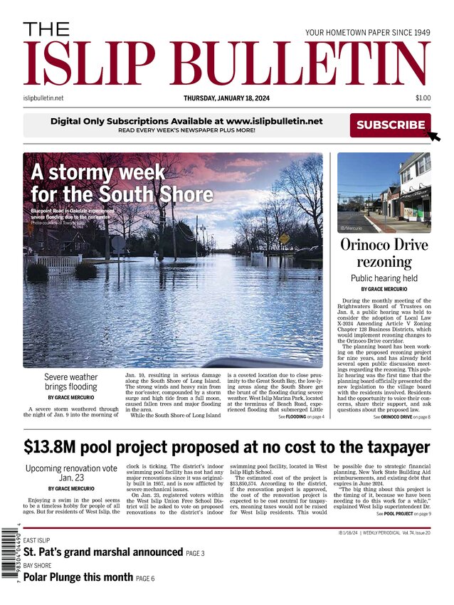 The Islip Bulletin January 18, 2024 The Islip Bulletin